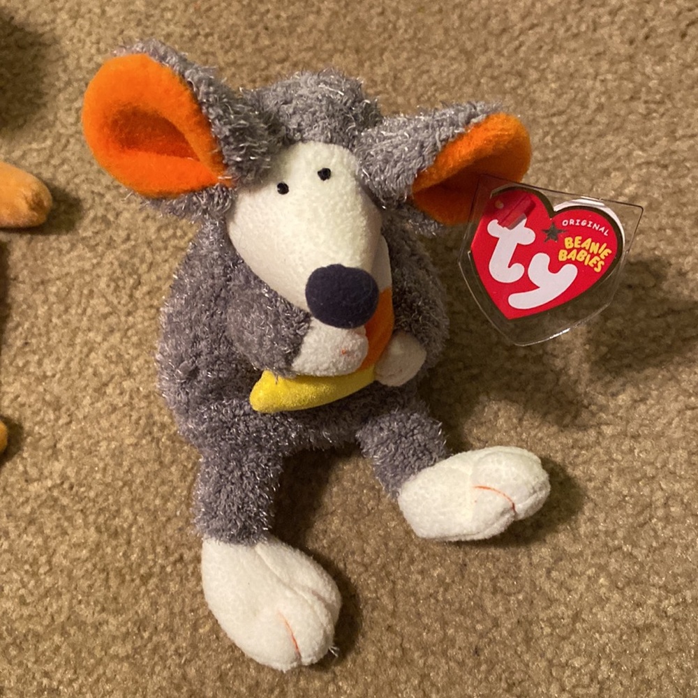 Ty Beanie Babies Baby Ratzo Rat Rare Vintage Collectible Candy Corn Halloween